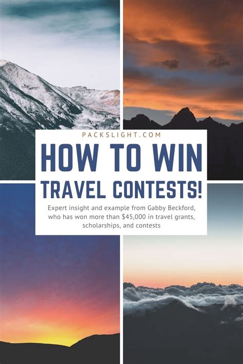 travel competitions|Win A Free Dream Trip With These 5 Travel Contests And Sweepstakes .